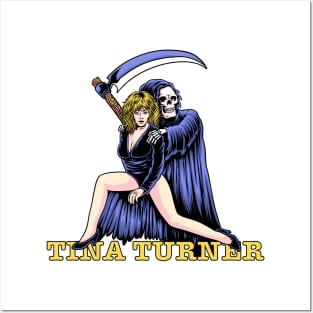 Tina Turner With Grim Reaper Style Fan Art Design Posters and Art